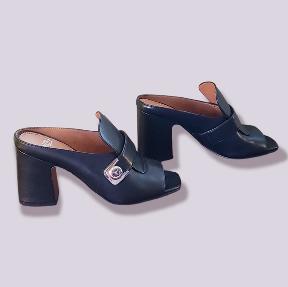 Franko Sarto Open Toe Mules - Black - 7M - Picture 8 of 10